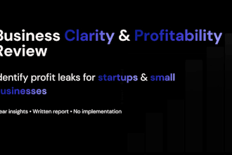 review your business model and identify profit leaks