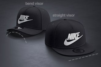 design premium 3d cap models and high end 3d fashion product designs