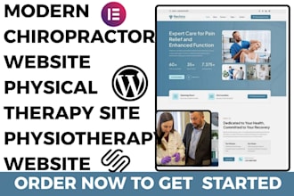 design modern chiropractor website physical therapy site physiotherapy website