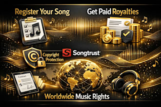 register your songs with songtrust for global publishing royalties