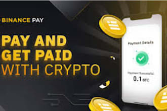integrate binance API for crypto exchange and  coin base for payment processing