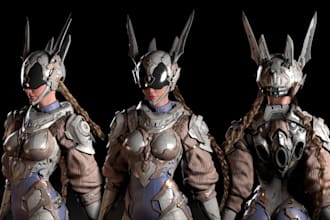 create 3d character models for games