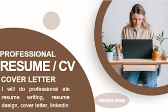 do professional ats resume writing, resume design, cover letter, linkedin