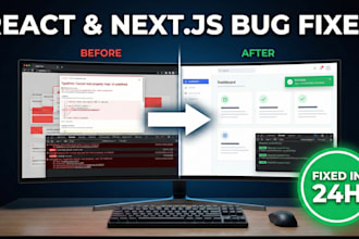 fix bugs in react and nextjs app