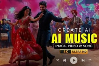 produce an ai live action style music video for your song