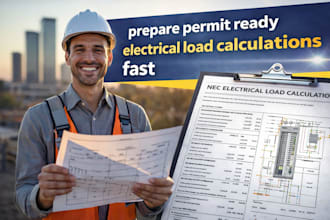 prepare permit ready electrical load calculations fast