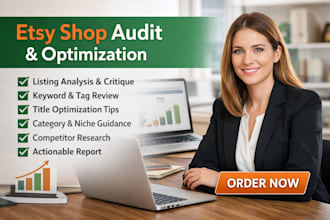 do etsy shop SEO audit critique to boost sales and rank optimized titles tags