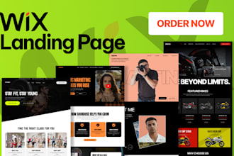 build saas landing page design redesign on wix webflow website
