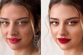 retouch portrait photos with natural skin texture