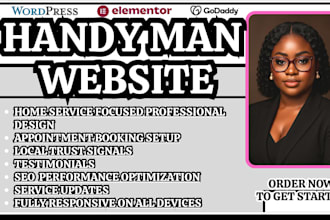 handyman site design website redesign local handyman site home service website