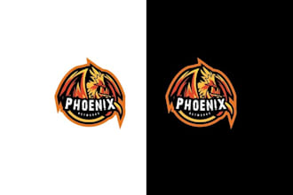 design phoenix networks gaming community logo