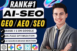 do monthly local ai seo, geo, aeo with off page backlinks for google ai search