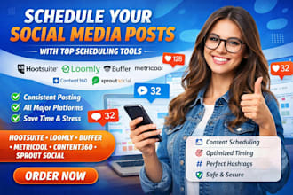do schedule post with hootsuite loomly buffer metricool content360 sprout social