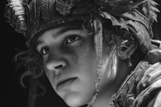 paint a realistic or fantasy portrait