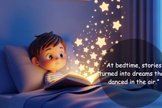 design cute, expression book illustrations for kids books and picture books