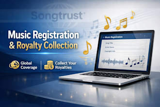 register your music on songtrust and collect royalties globally