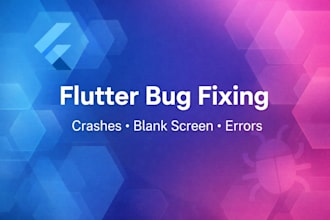 fix flutter app bugs, crashes, and blank screen issues