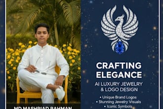 design ai luxury jewelry logo and iconic symbol