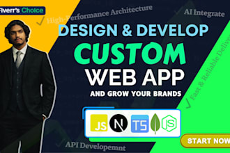 build a high performance scalable web app with custom design