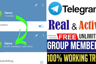 bring 500k active telegram users through telegram ads, telegram promotion