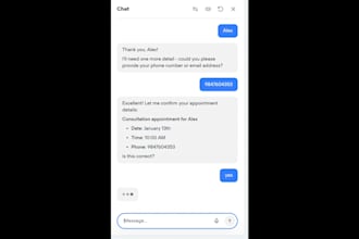 develop ai chatbot and voice bot for whatsapp, web, or app