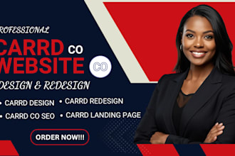 design carrd co website, redesign carrd landing page for business and portfolio
