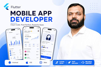 build flutter mobile app development for ios and android