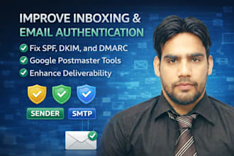 setup email authentication spf dkim dmarc to improve inbox delivery
