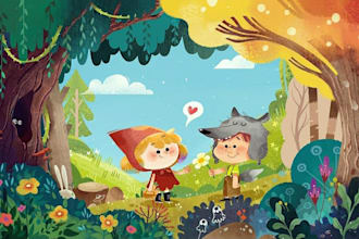 children story book illustration children story children story book illustration