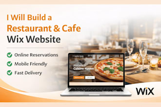design a professional wix website for your restaurant