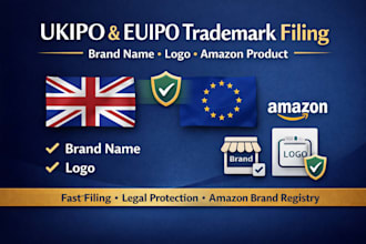 file your ukipo euipo trademark with brand name logo amazon product trademark