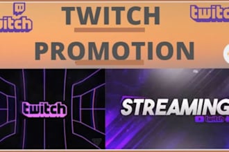 do kick and twitch channel promotion you tube video youtube promotion live views