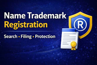 do name trademark search and filing for your brand or business