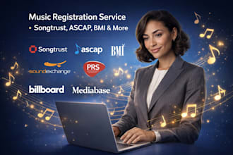 register your music on songtrust ascap bmi prs billboard soundexchange