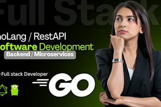 be your expert golang developer for rest API, microservices