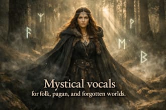 record mystical nordic female vocals for folk and pagan music