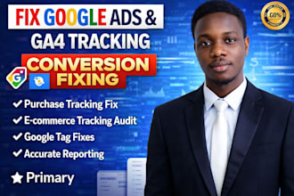 setup accurate google ads conversion tracking, ga4 ecommerce purchase tracking
