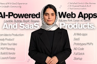 build ai powered web apps, saas platforms, or prototypes