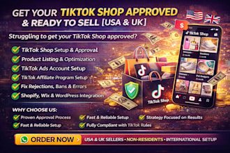 set up and verify tiktok shop for USA and international sellers