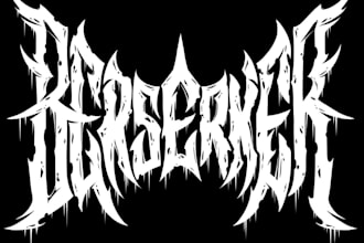 design a brutal metal logo for your ep or demo