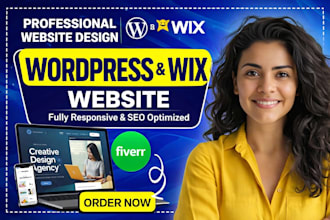 build a pro wordpress or wix website