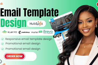 design klaviyo, brevo, hubspot and mailchimp, mailerlite email templates