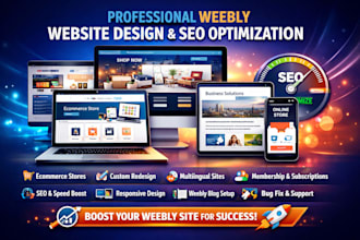 do a professional weebly website design, weebly redesign, and weebly SEO
