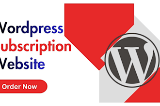 build subscription website or membership or food website or elementor design