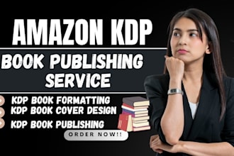amazon KDP book publishing, amazon kindle formatting, book layout design