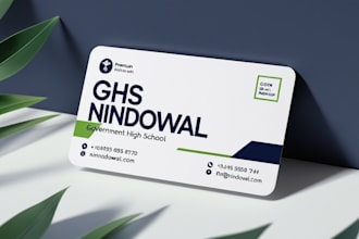 design professional business and visiting cards
