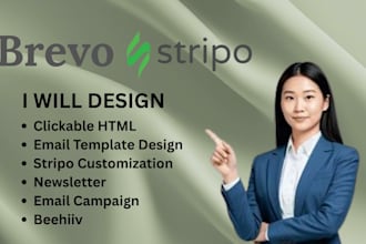 design html email outlook signature on stripo mailerlite brevo beehiv mailchimp