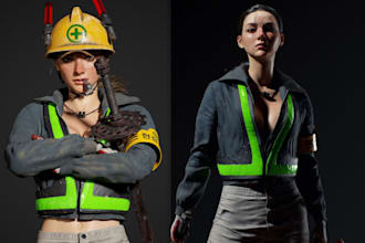3d game ready character modeling stylized ue5 character 3d game asset for film