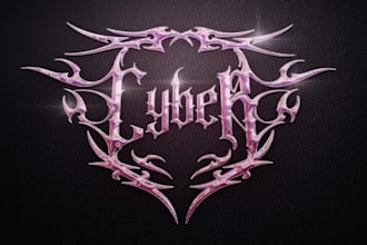 design a futuristic, neo tribal metal logo for tech