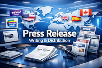 write and distribute press release to top news sites in spain, canada, US, UK